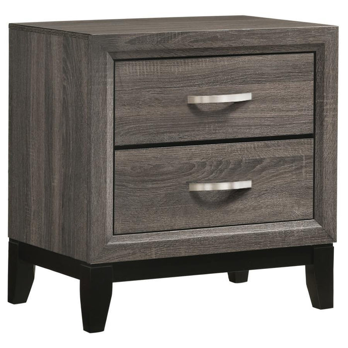 Watson - 2-Drawer Nightstand - Gray Oak