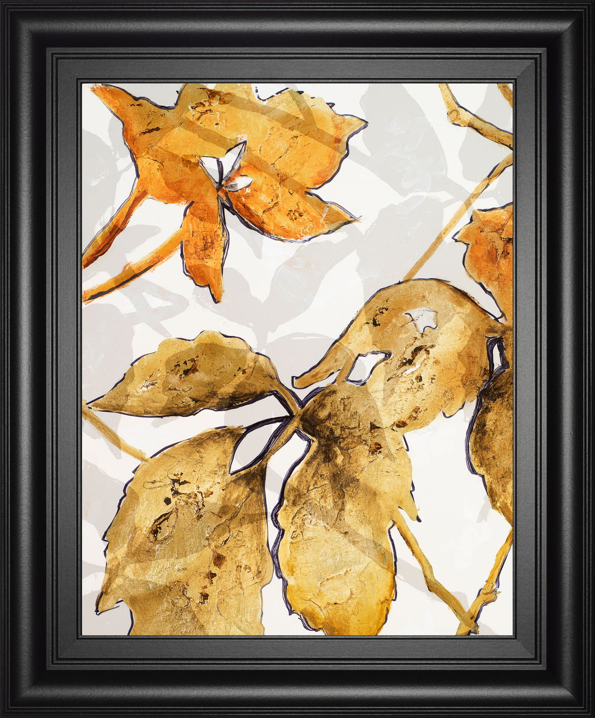 Shadows Il By Patricia Pinto - Framed Print Wall Art - Light Brown