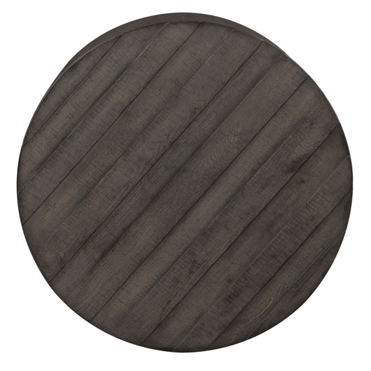 Modern Farmhouse - Drum Cocktail Table - Dusty Charcoal