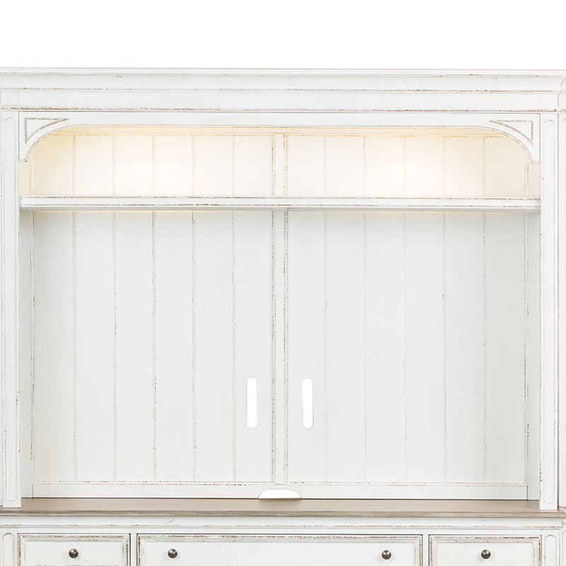 Magnolia Manor - Entertainment Hutch - Antique White