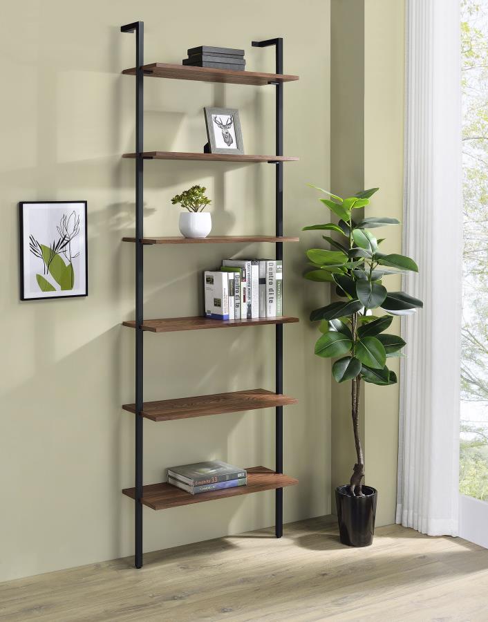 Owens 96-inch 6-shelf Wall Bookshelf Walnut Default Title