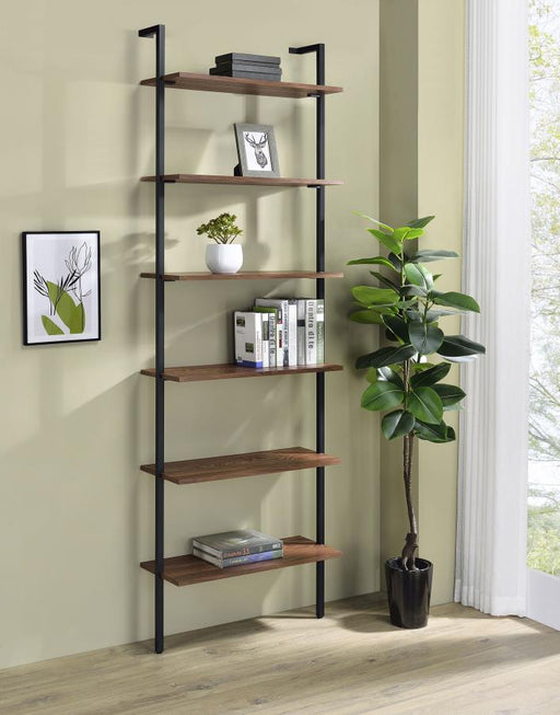 Owens 96-inch 6-shelf Wall Bookshelf Walnut Default Title