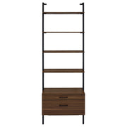 Owens 96-inch 4-shelf Storage Wall Bookshelf Walnut