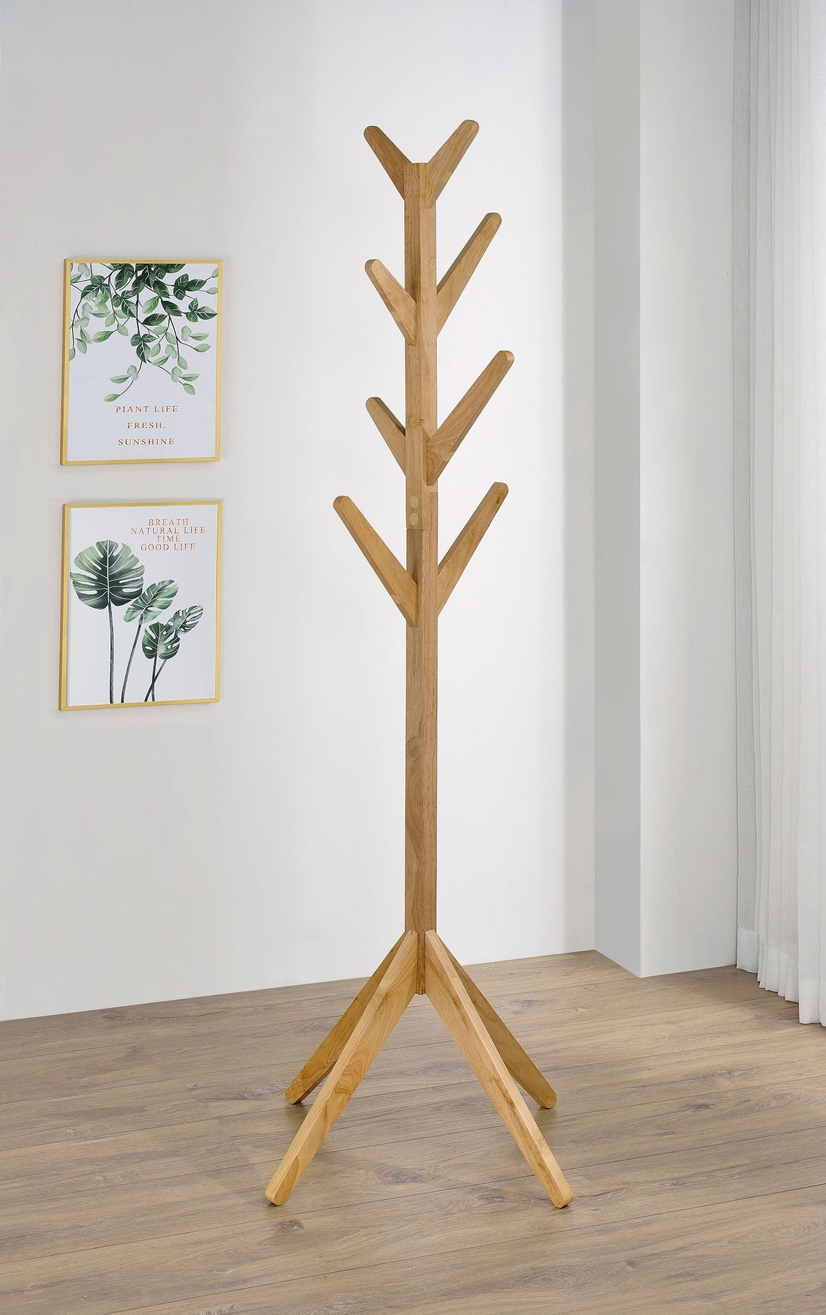 Margaret Solid Wood Coat Rack Clothing Hanger
