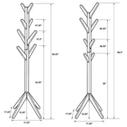 Margaret Solid Wood Coat Rack Clothing Hanger