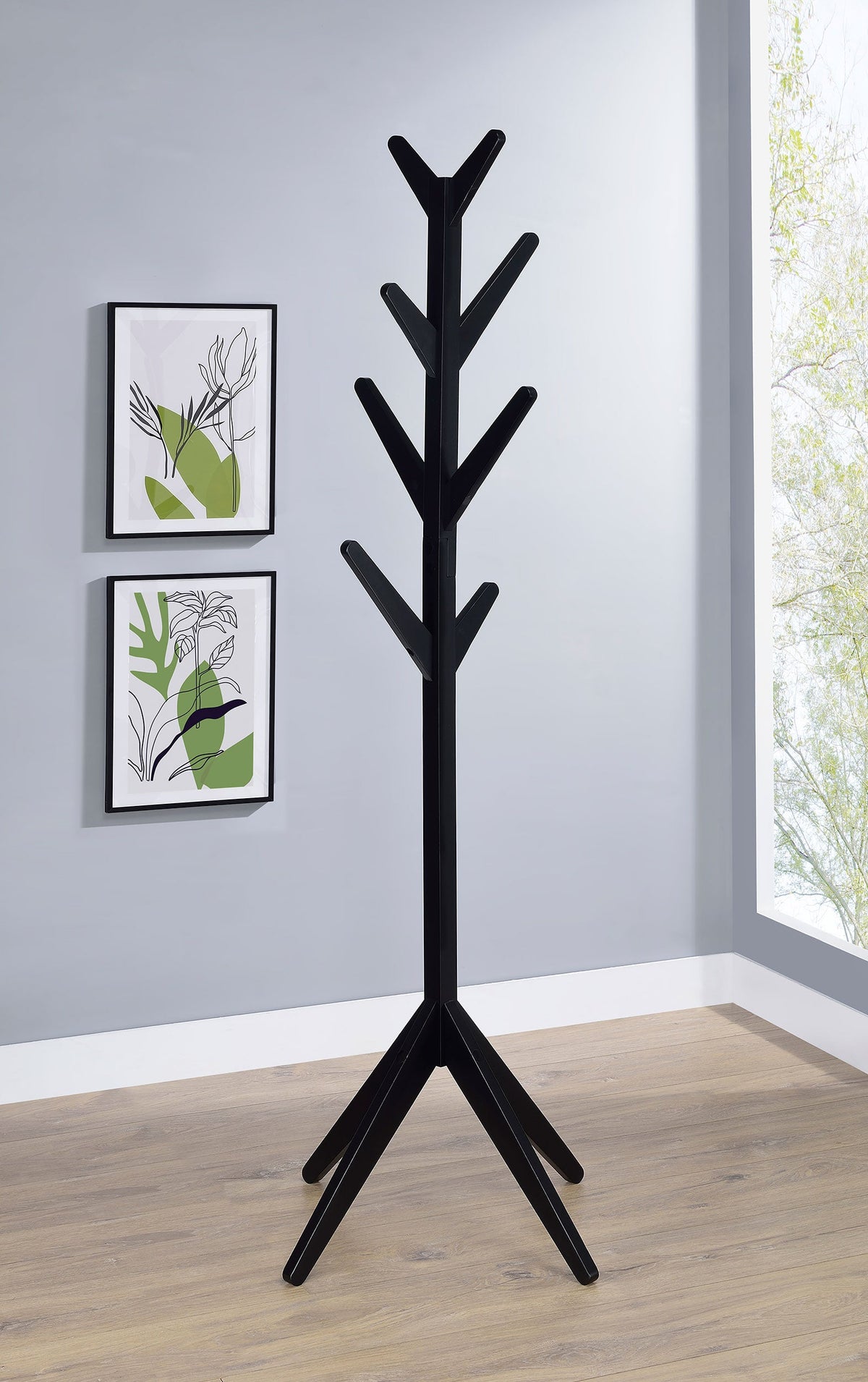 Margaret Solid Wood Coat Rack Clothing Hanger