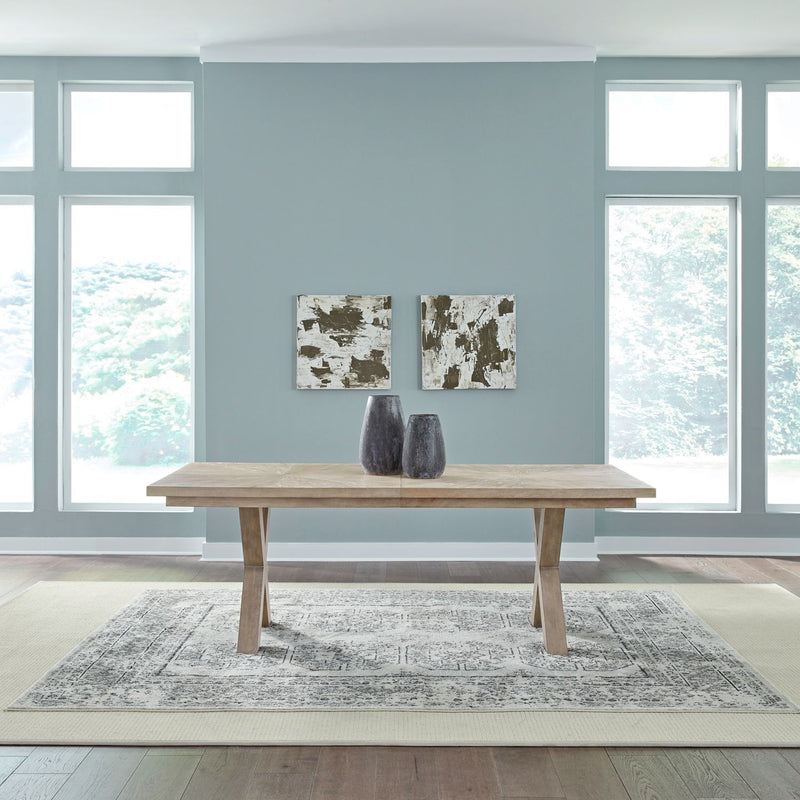 Brentwood - Double Pedestal Table - Sandstone