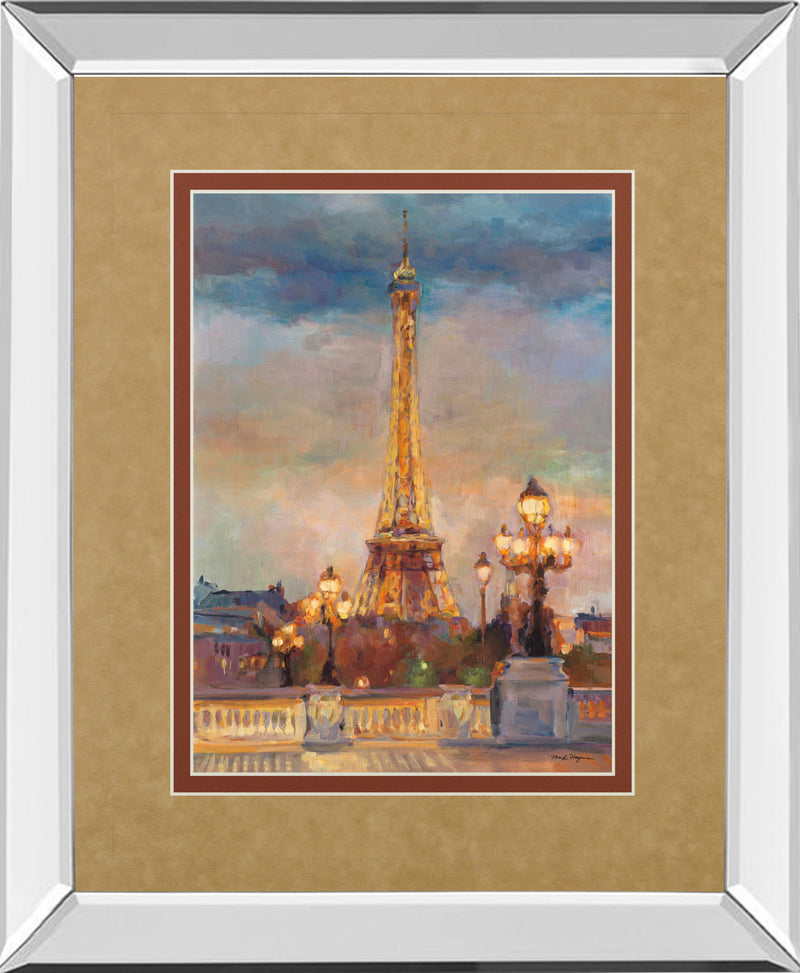 The Beginning Of The Evening By Marilyn Hageman - Mirror Framed Print Wall Art - Light Brown