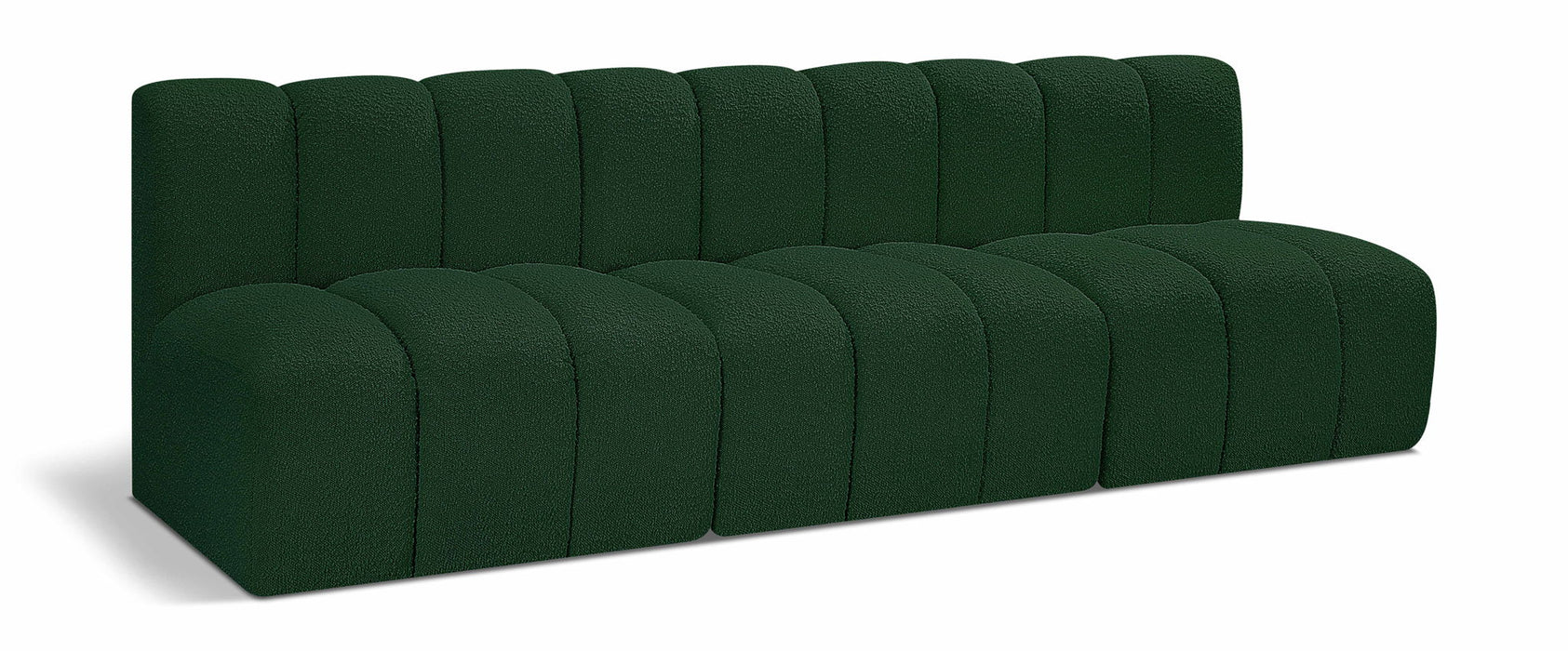Arc - Boucle Fabric 3 Seats Modular Sofa