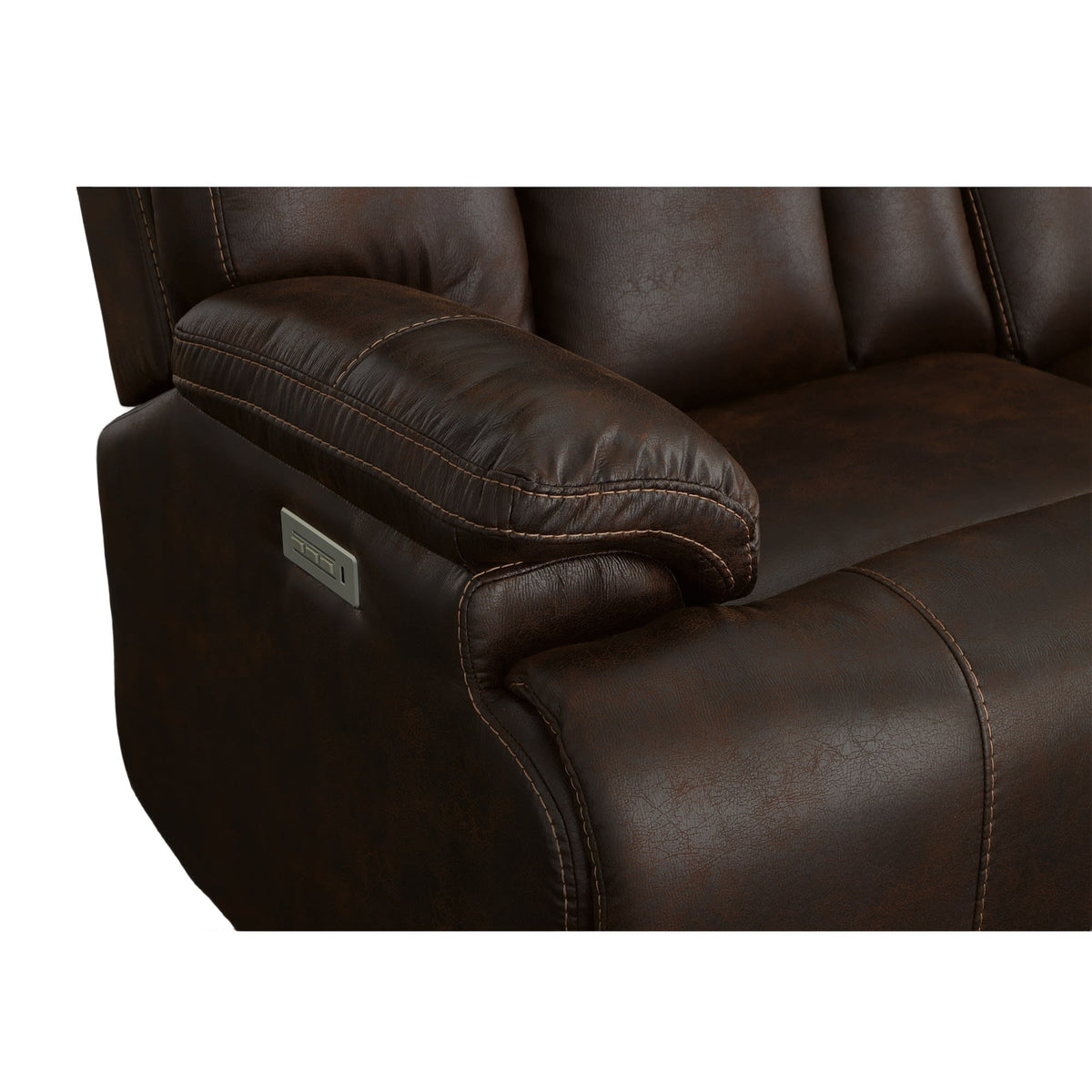 Flexsteel Clive Power Reclining Sofa with Power Headrests & Lumbar