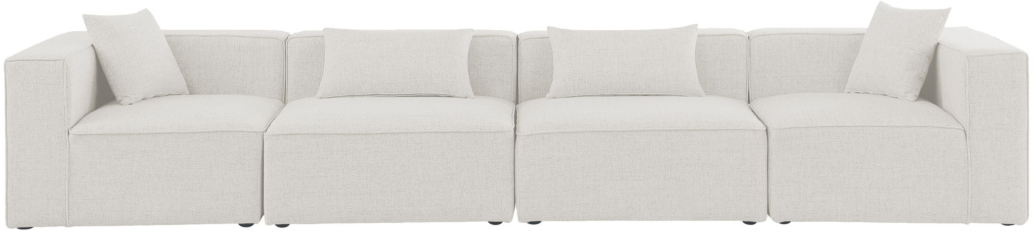 Cube - Linen Modular 4 Seat Sofa