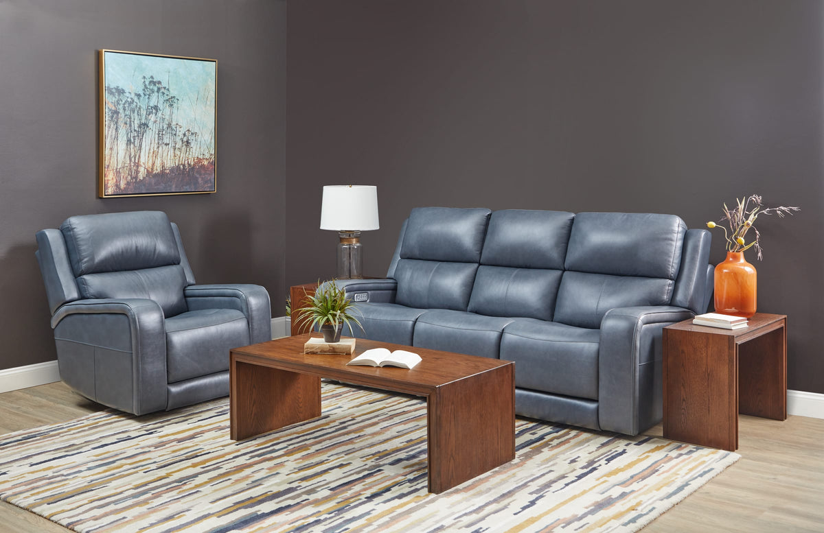 Flexsteel Oasis Power Reclining Sofa with Power Headrests, Lumbar, Heat & Massage