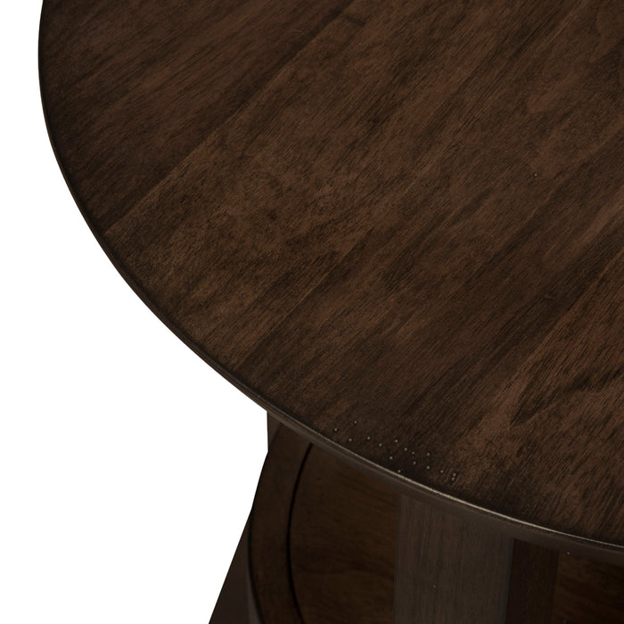 Ventura Blvd - Round End Table - Dark Brown