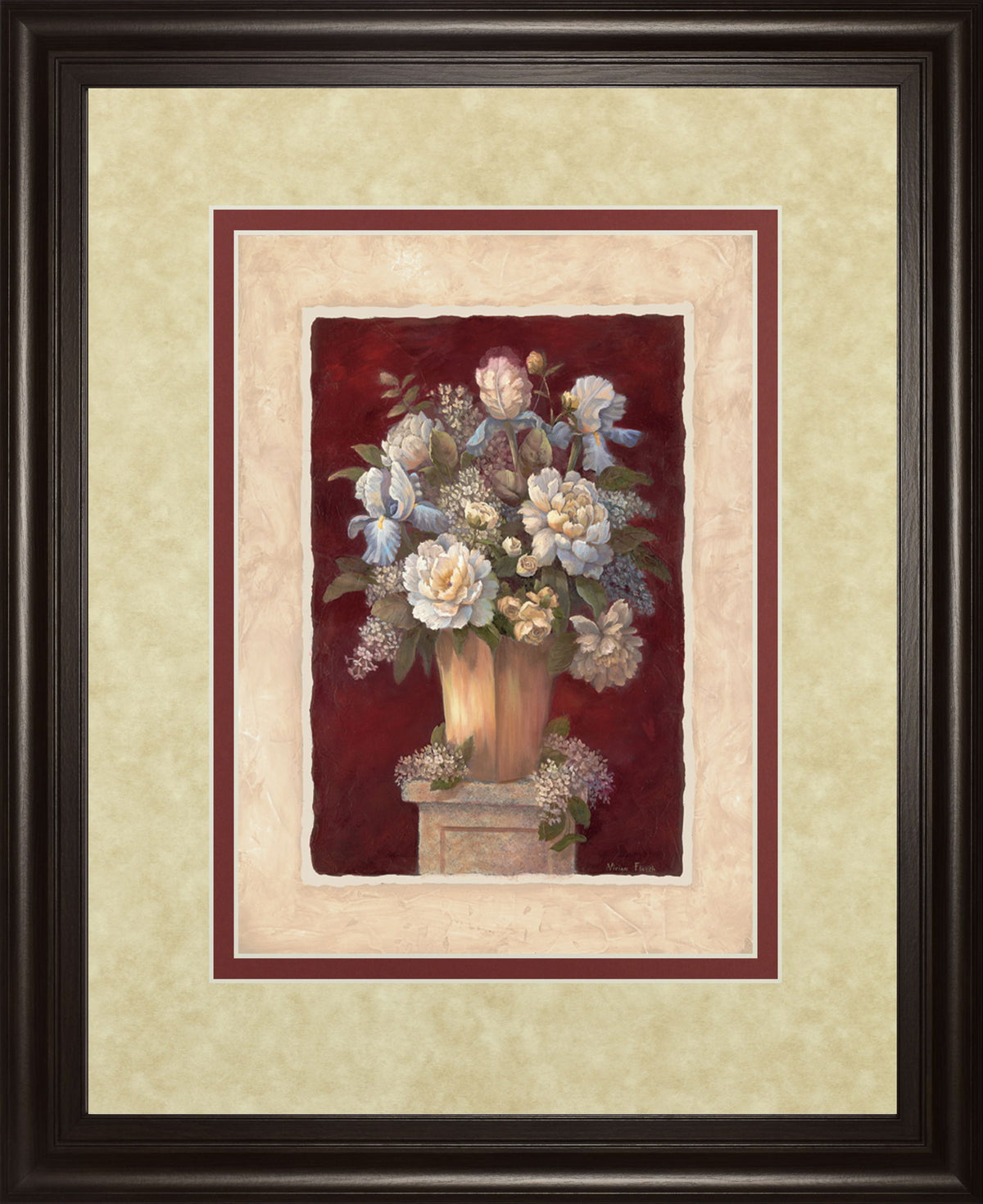 Traditional Il By Vivian Flasch - Framed Print Wall Art - Beige