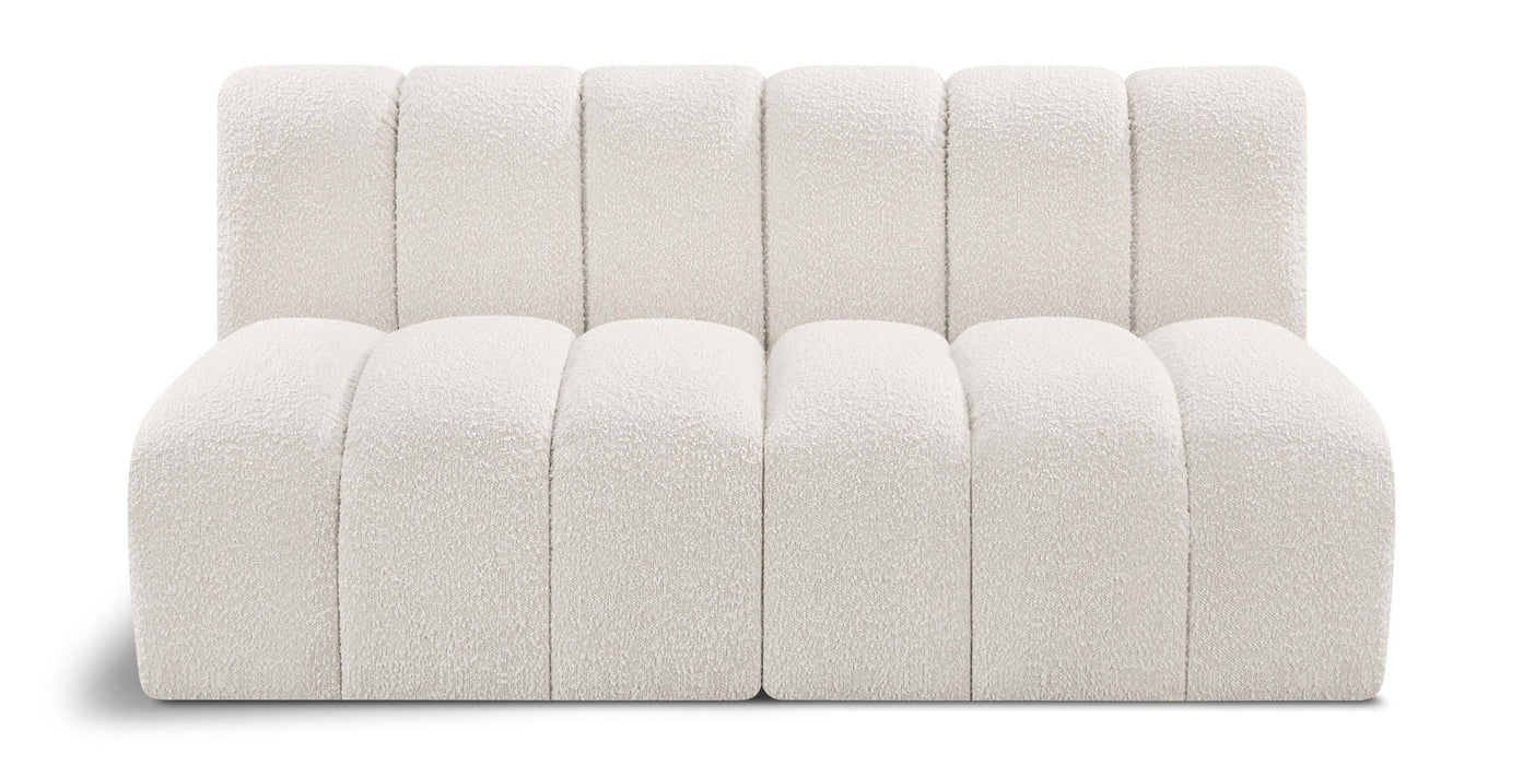 Arc - Boucle Fabric 2 Seats Modular Sofa