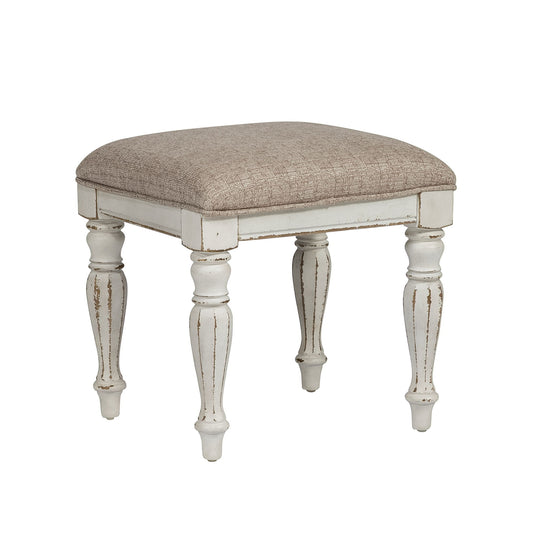 Magnolia Manor - Vanity Stool - Antique White