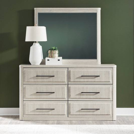 Modern Play - Dresser & Mirror - Natural White