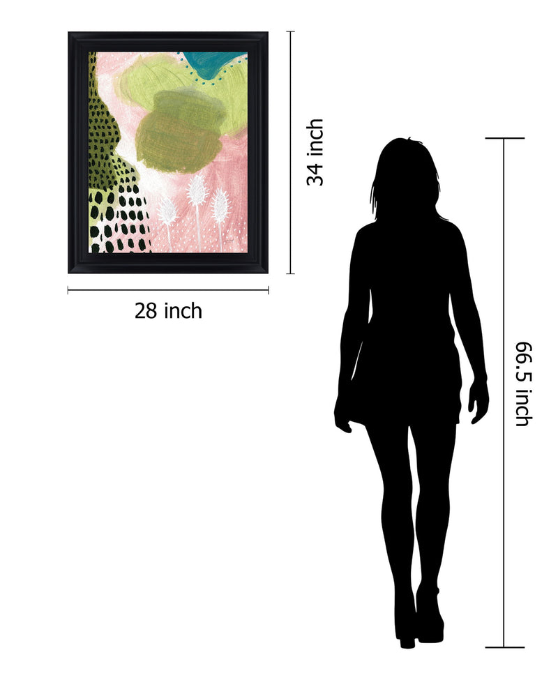 Garden Whimsy - 28" x 34" Framed Wall Art - Green