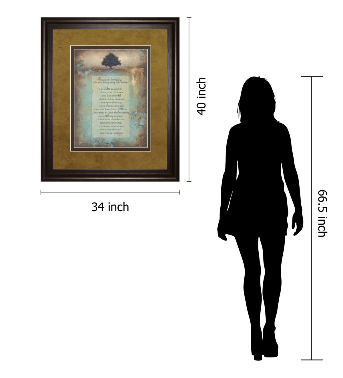 Time For Everything By Brit Hallowell - Framed Print Wall Art - Light Brown