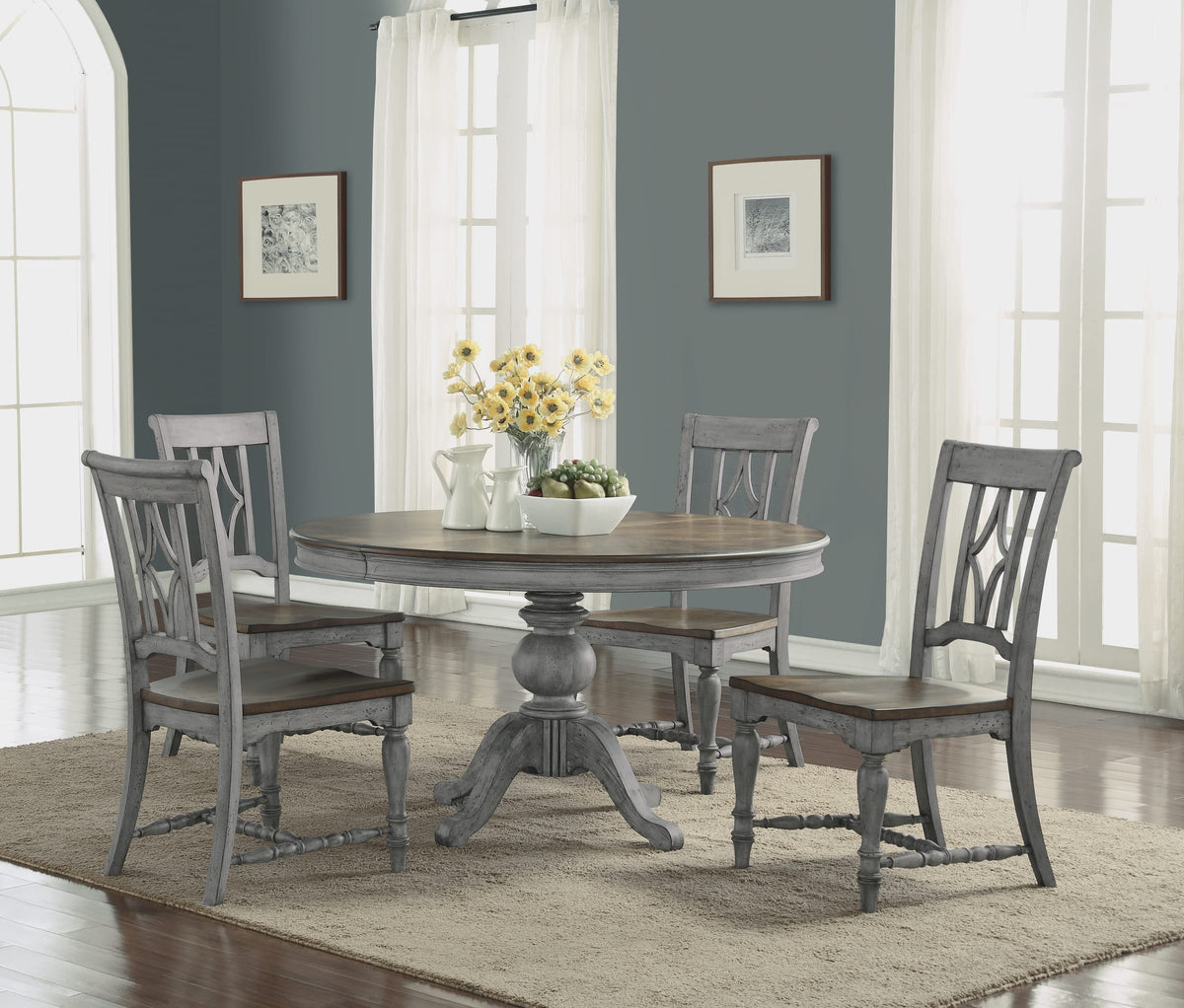 Flexsteel Plymouth Pair of Armless Dining Chairs