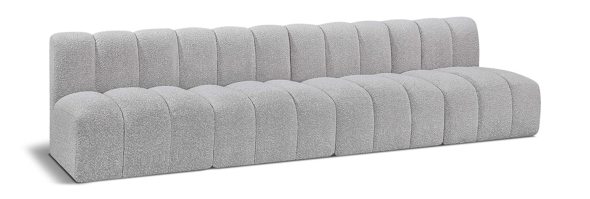 Arc - Boucle Fabric 4 Seats Modular Sofa