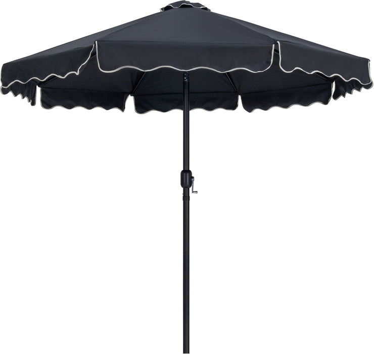 Amalfi - Aluminum Patio Umbrella - Light Brown Base / Black Pole