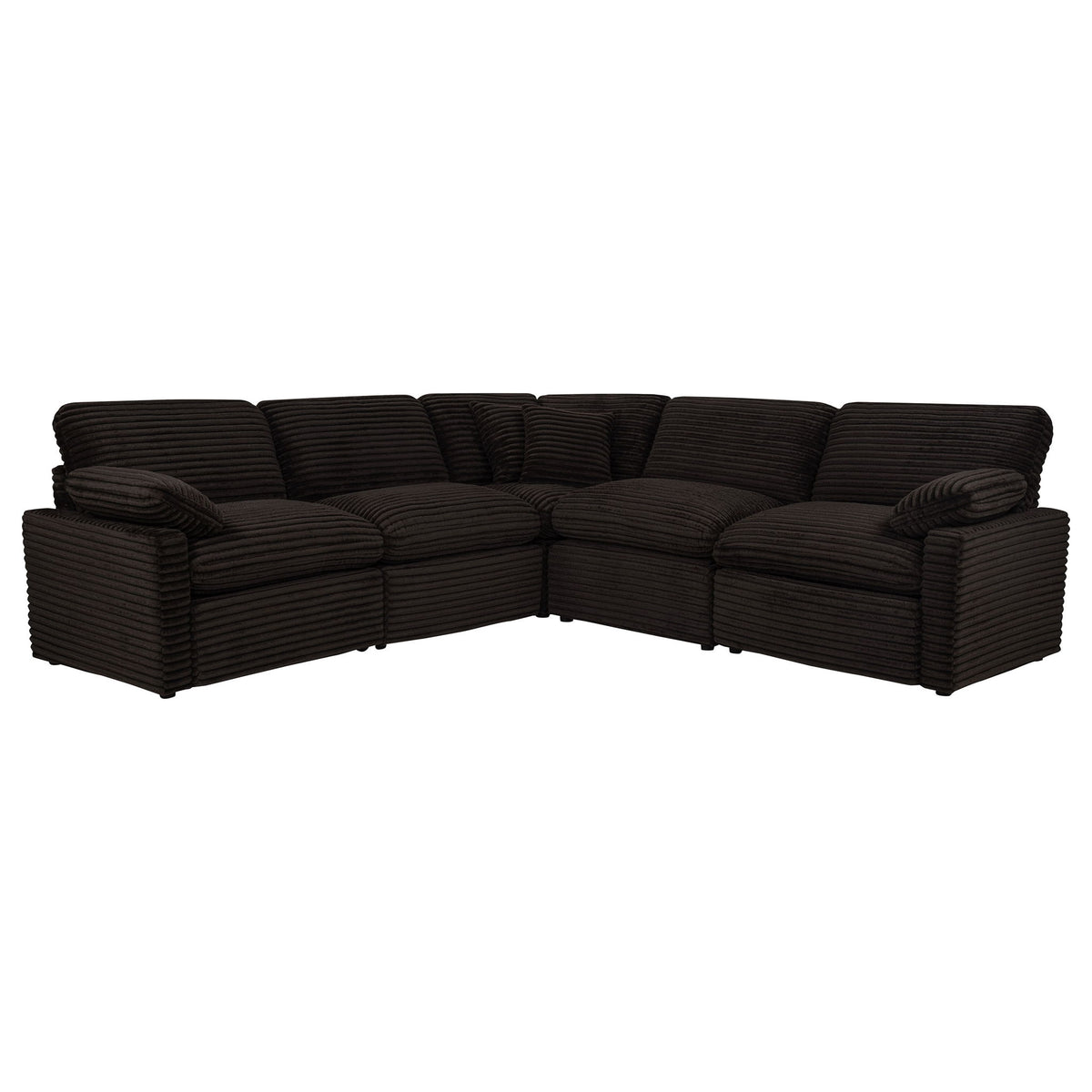 Collins 5-piece Modular Power Reclining Sectional Chocolate Brown