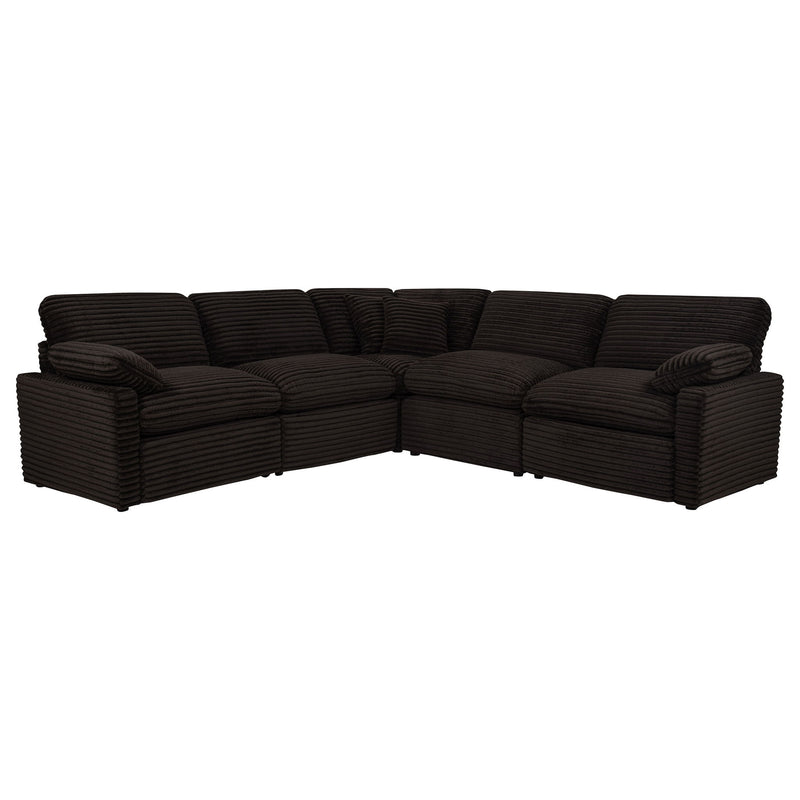 Collins 5-piece Modular Power Reclining Sectional Chocolate Brown