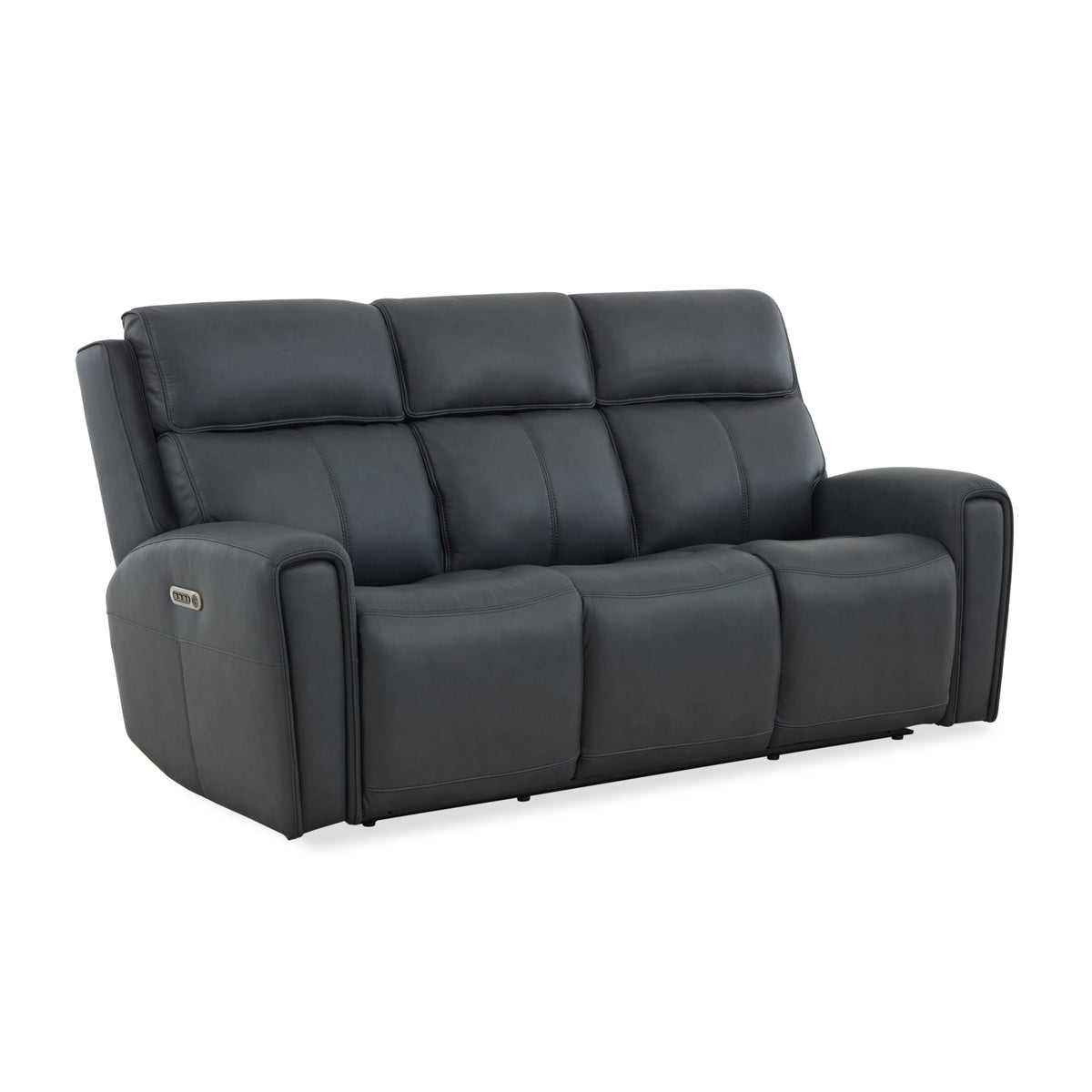 Flexsteel Warren Power Reclining Sofa with Console, Power Headrest & Lumbar