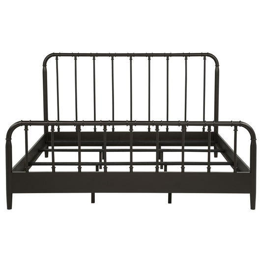 Rocco All Wood Water Pipe Open Frame Eastern King Bed Dark Bronze