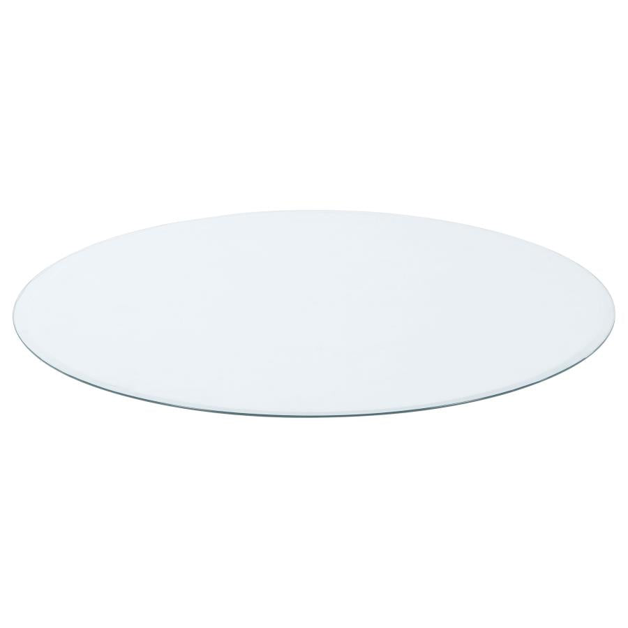 54-inch 10mm Round Clear Tempered Glass Top 25" dia - 8mm