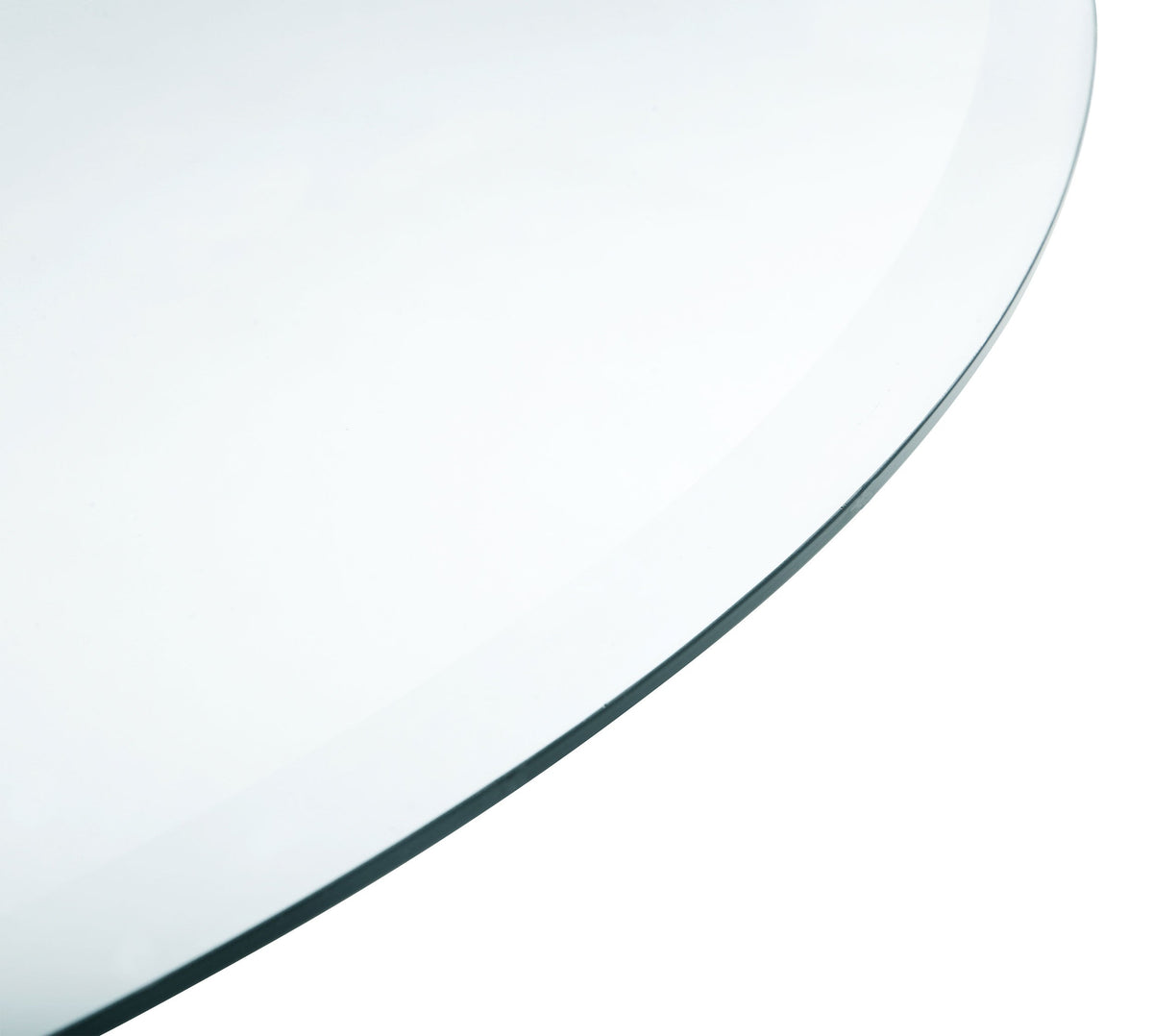 54-inch 10mm Round Clear Tempered Glass Top