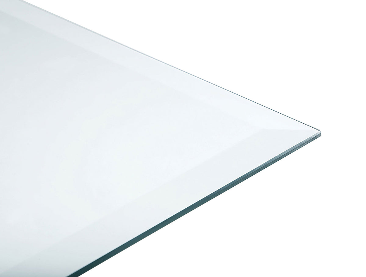 52x27-inch 6mm Rectangular Clear Tempered Glass Top