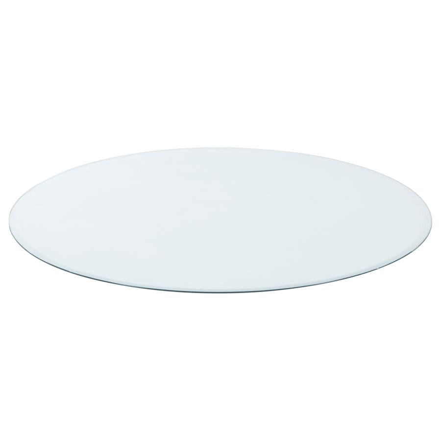 54-inch 10mm Round Clear Tempered Glass Top 48" dia - 6mm