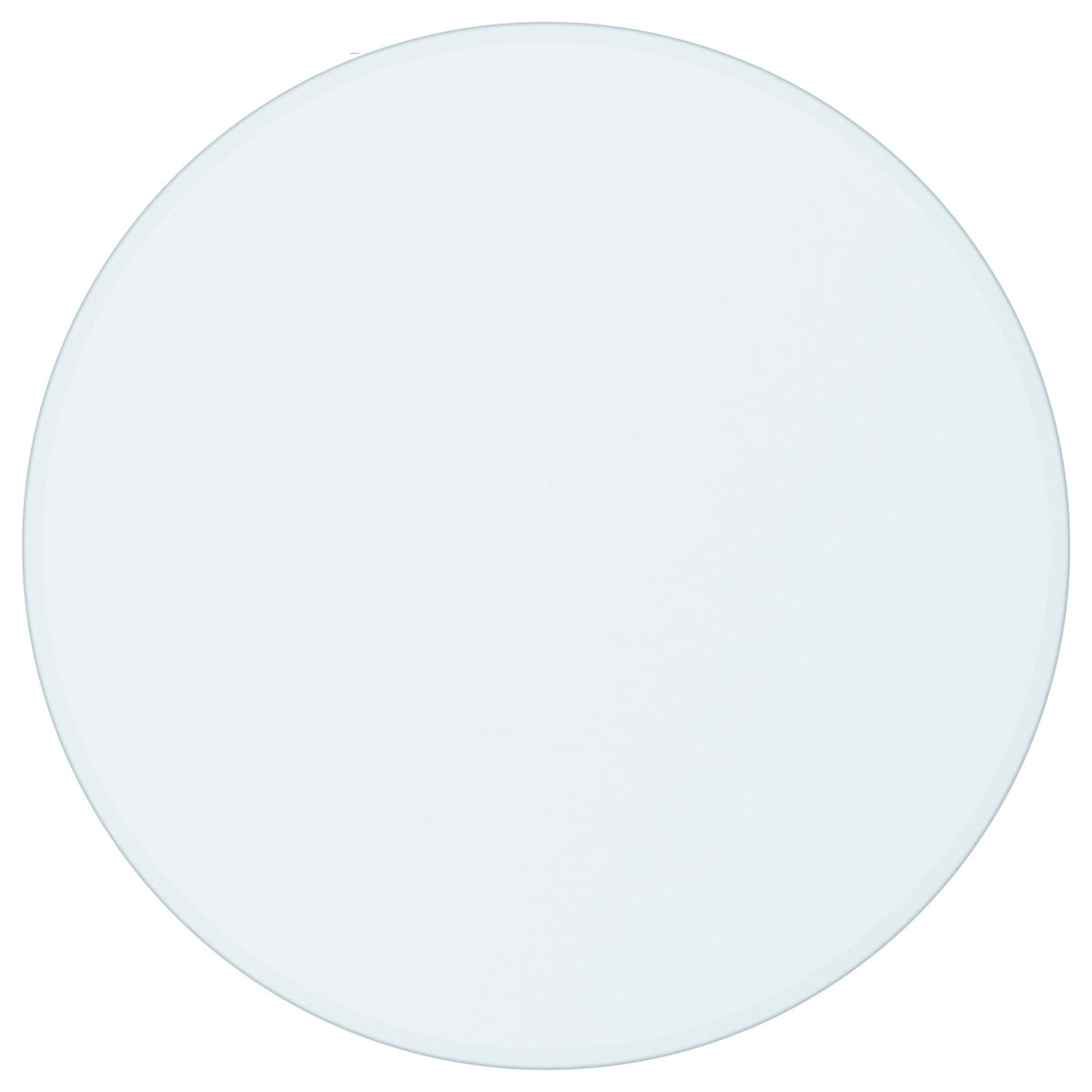 54-inch 10mm Round Clear Tempered Glass Top