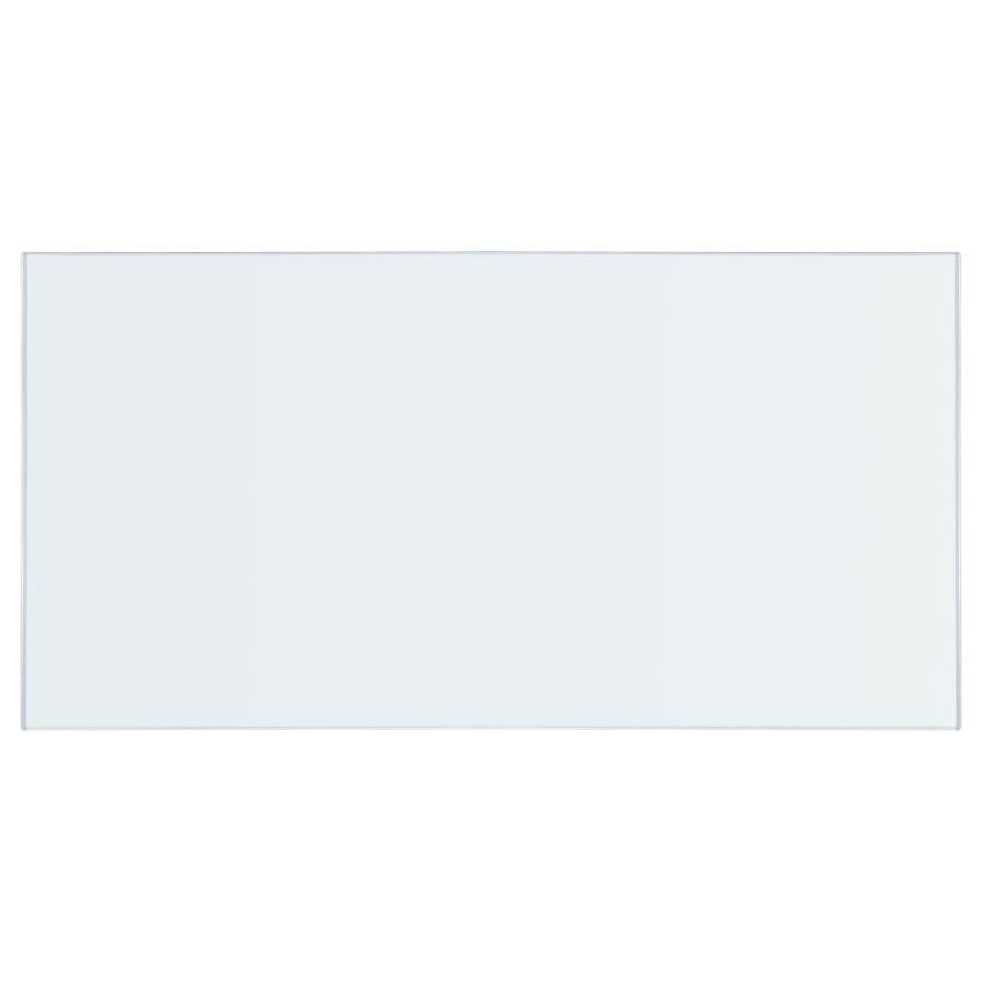 52x27-inch 6mm Rectangular Clear Tempered Glass Top 72 x 40" - 12mm