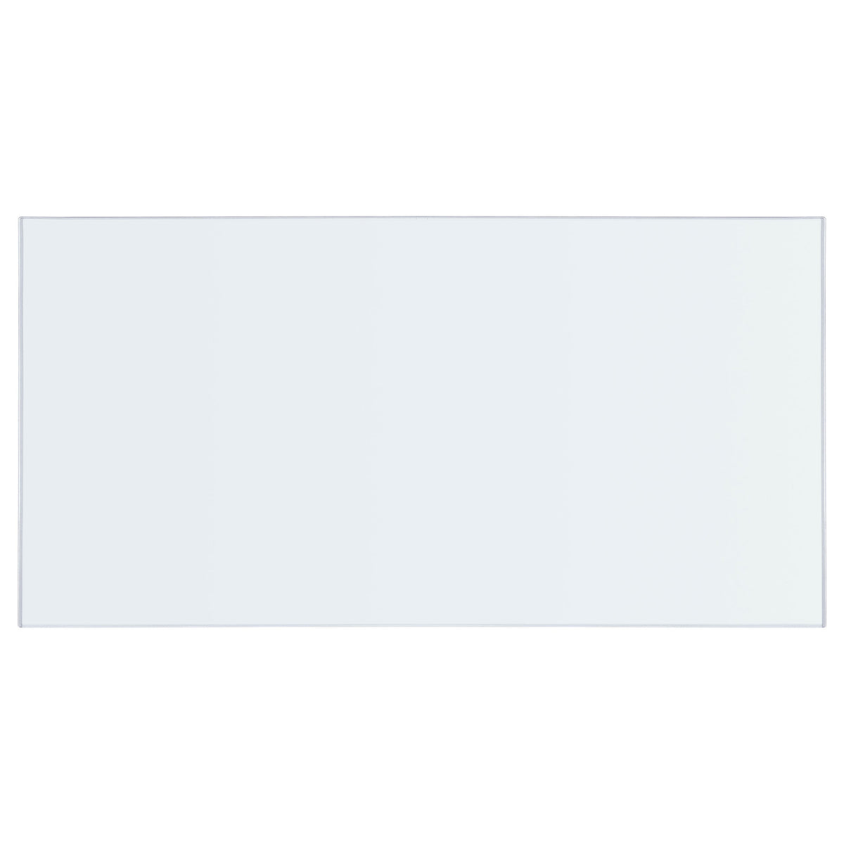 52x27-inch 6mm Rectangular Clear Tempered Glass Top