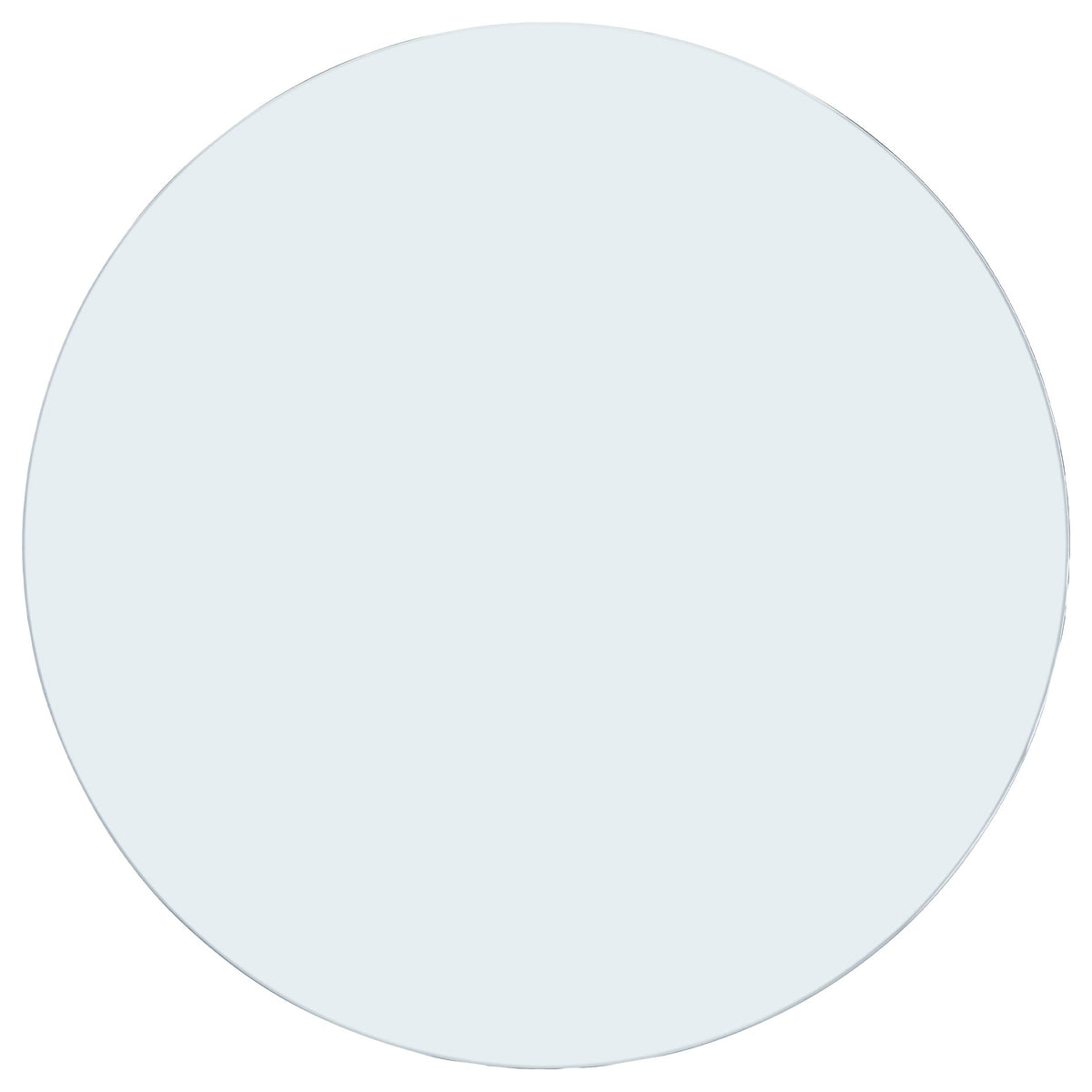 54-inch 10mm Round Clear Tempered Glass Top