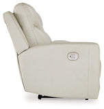 Mindanao Power Reclining Loveseat with Console - Coconut
