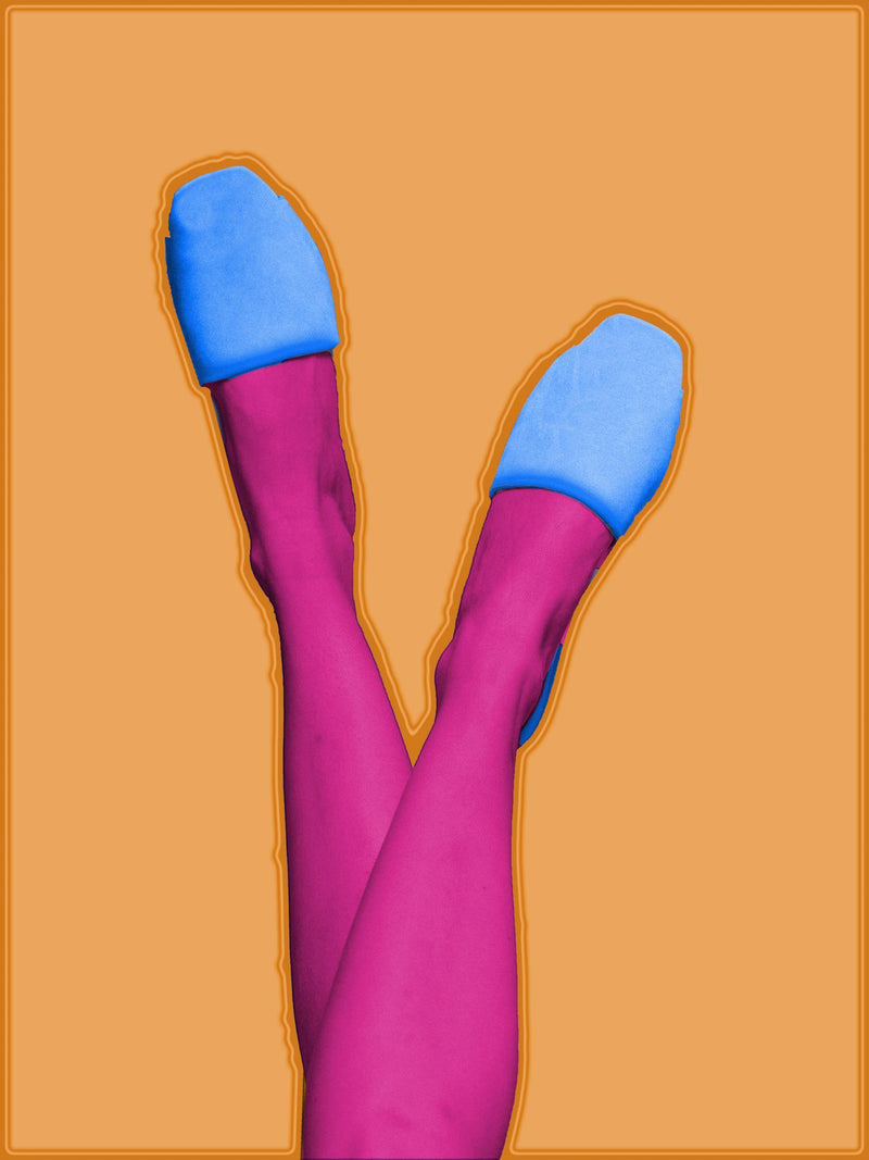 Neon Flats (Framed) - Orange