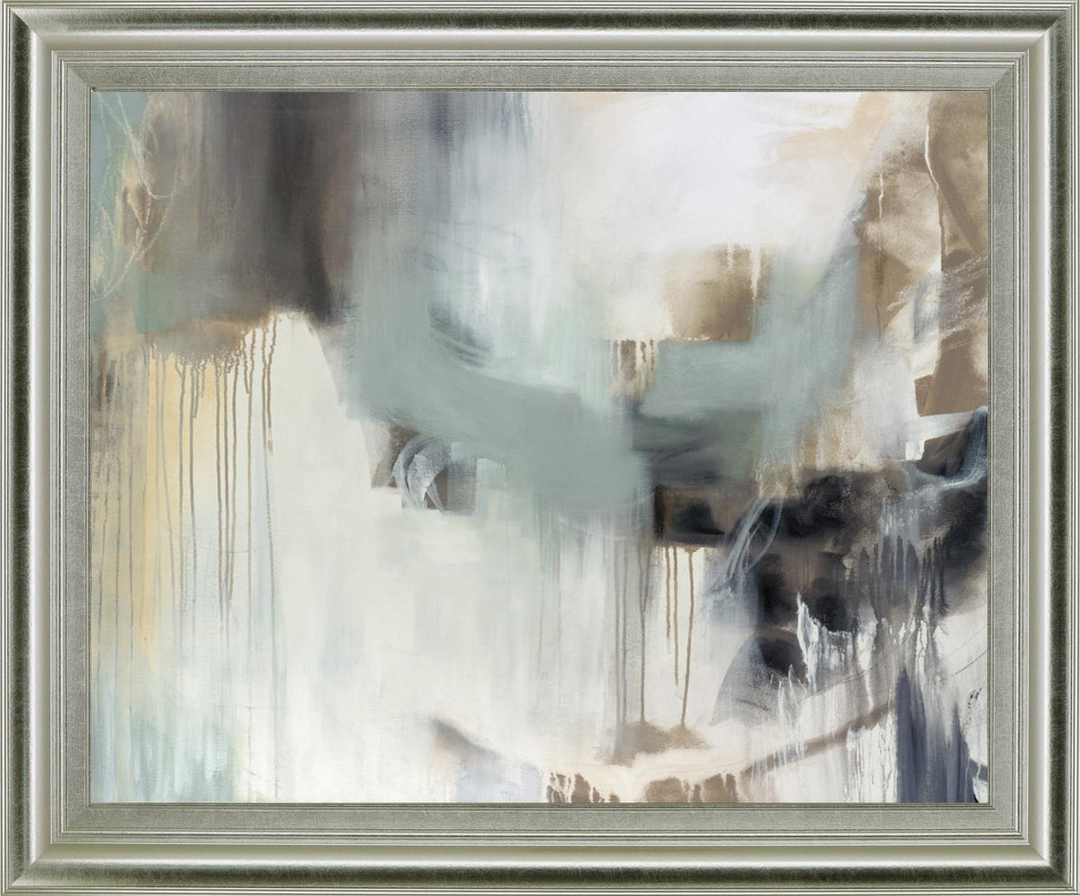 Misty Veil - 28" x 34" Framed Wall Art - Gray