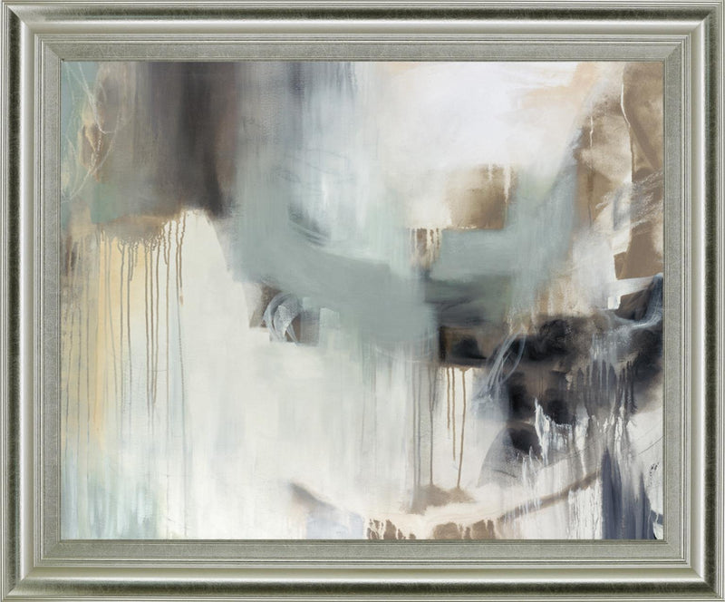 Misty Veil - 28" x 34" Framed Wall Art - Gray