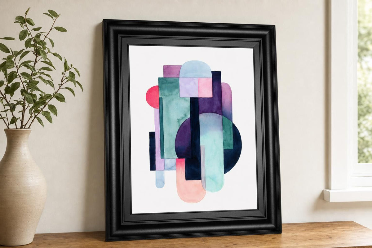 22x26 Urban Deco I By Grace Popp - Purple