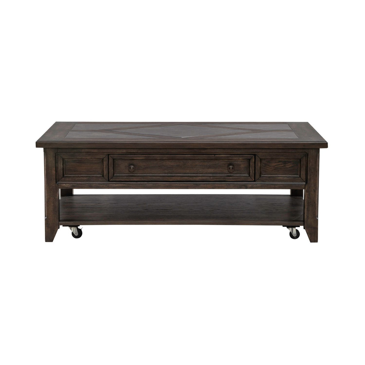 Paradise Valley - Rectangular Cocktail Table - Saddle Brown