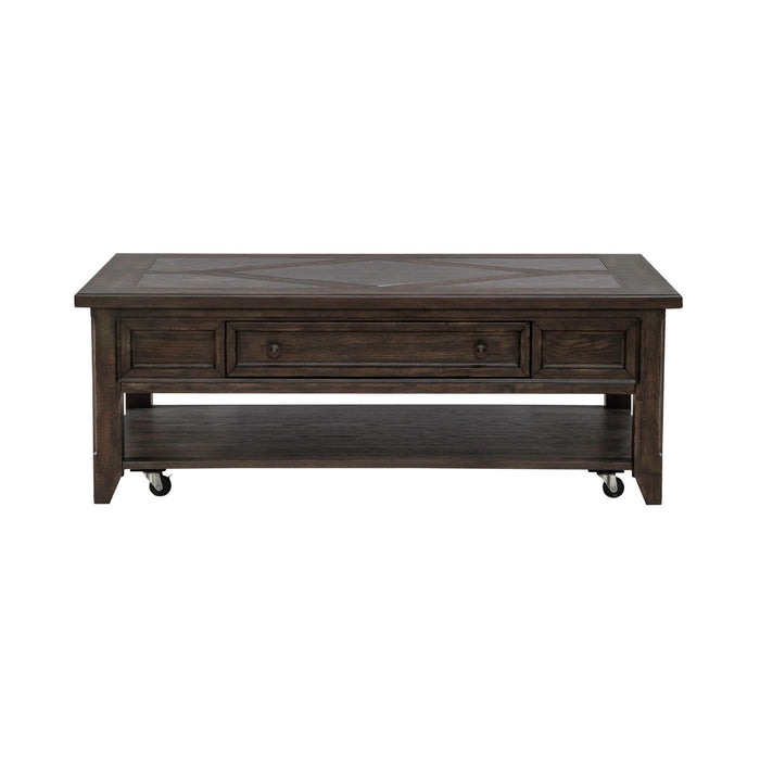 Paradise Valley - Rectangular Cocktail Table - Dark Brown