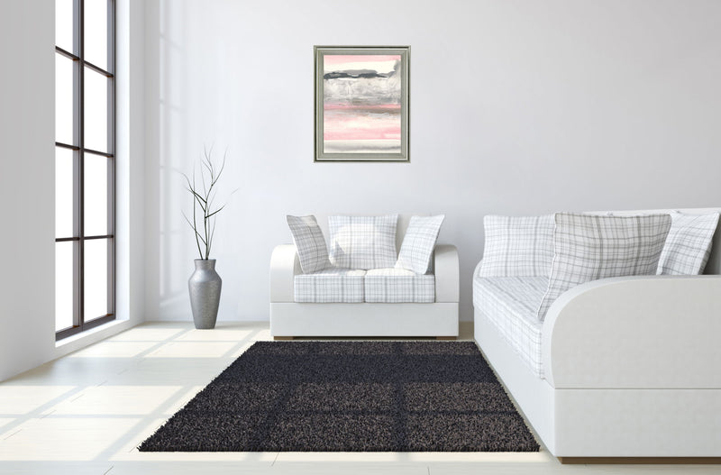 Blushing Mist - 28" x 34" Framed Wall Art - Pink