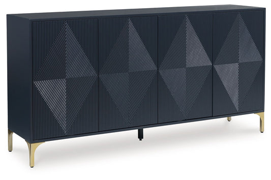Loirwick - Accent Cabinet - Dark Blue