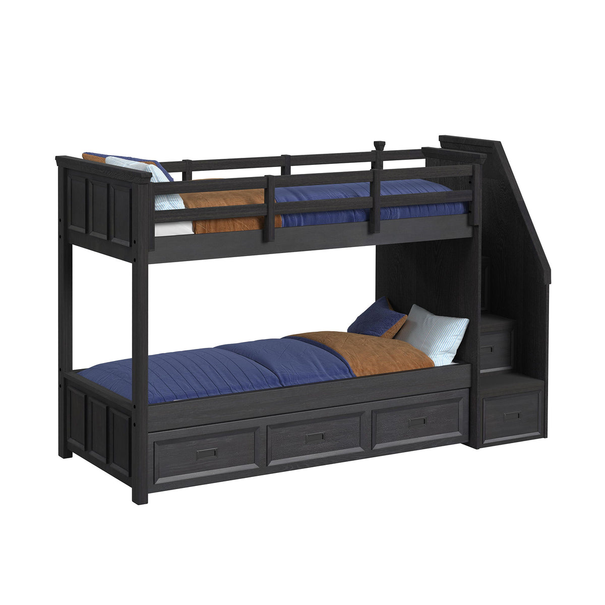 Hampton Kids - Bunk With Staircase And Trundle