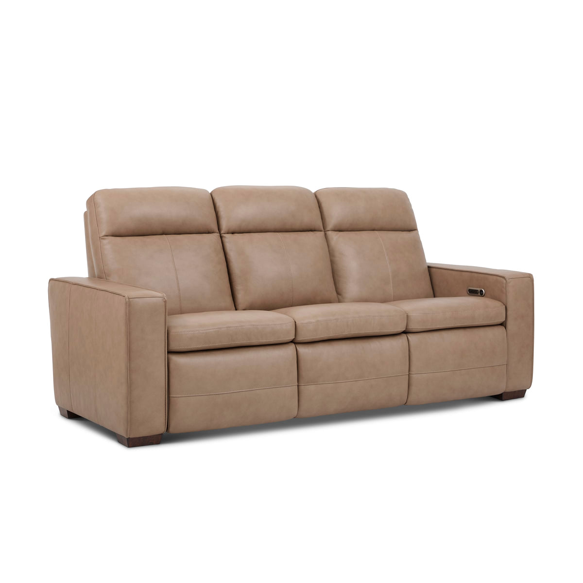 Flexsteel Dutch Power Reclining Sofa with Console, Power Headrest, & Lumbar