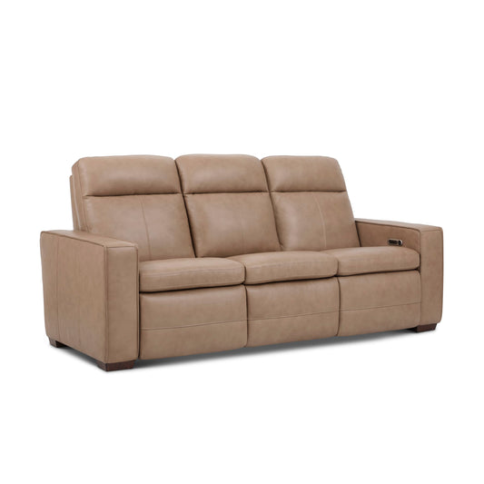 Flexsteel Dutch Power Reclining Sofa with Console, Power Headrest, & Lumbar